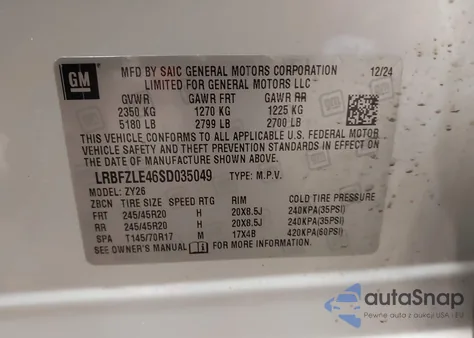 2025 Buick Envision Sport Touring Awd from USA, damaged, VIN LRBFZLE46SD035049